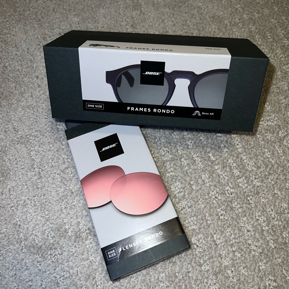 Frames rondo. BOSE sunglasses speakers AND changeable lenses